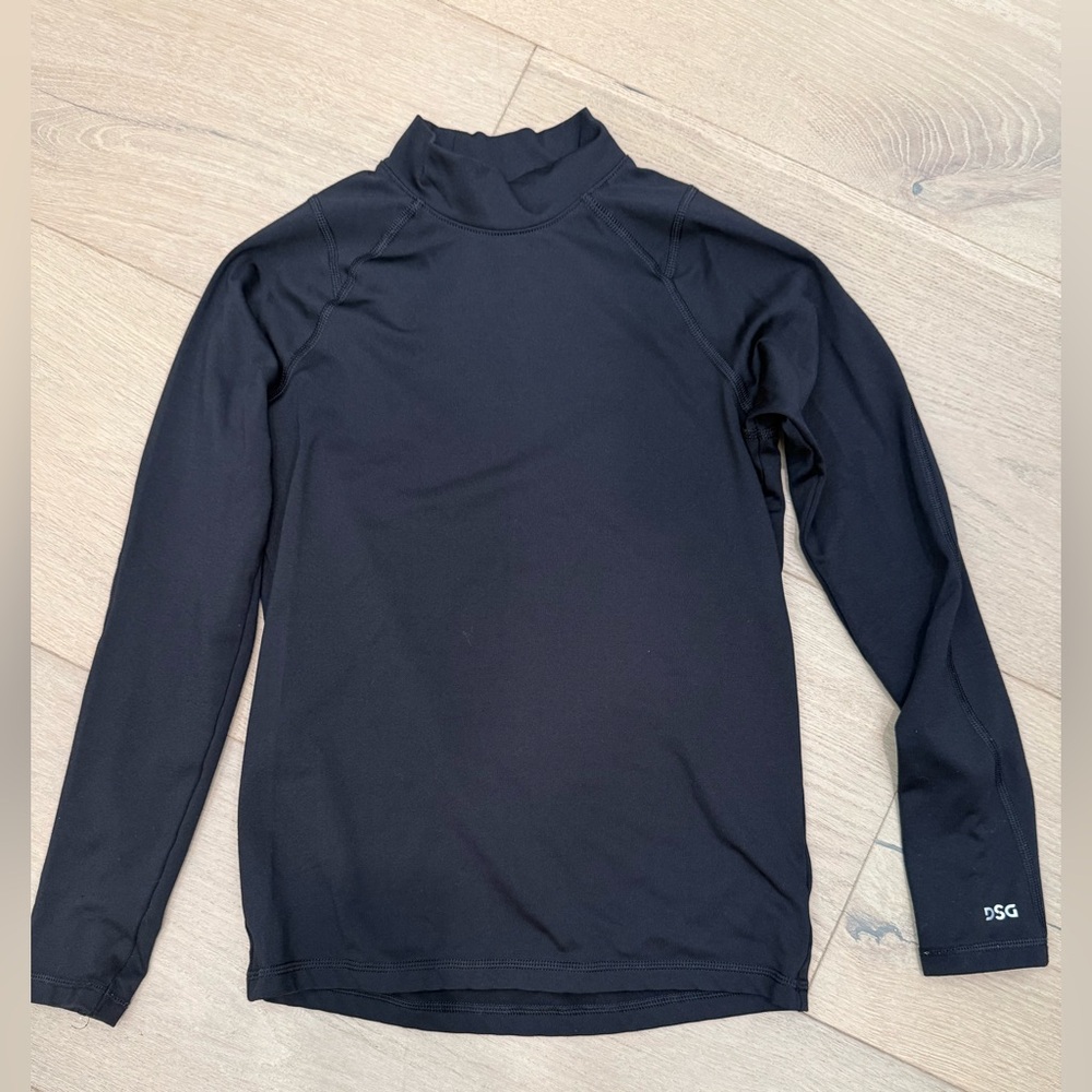 DSG Youth Cold Weather Compression Mock Neck Long Sleeve Shirt Large